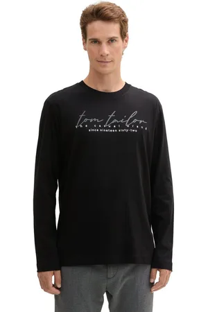TOM TAILOR Shirt met lange mouwen met logoprint