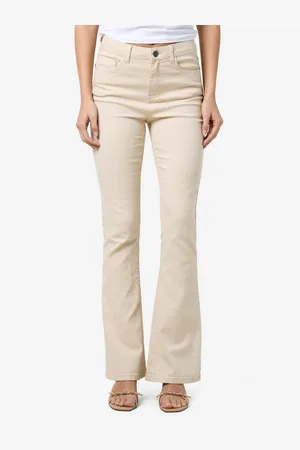 Noisy May Bootcut jeans NMSALLIE HW FLARE JEANS OATMEAL NOOS