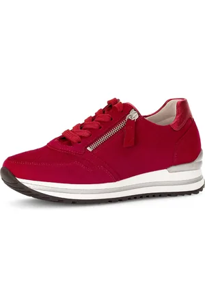 Gabor Sneakers met sleehak Turijn , vrijetijdsschoen, lage schoen, veterschoen, met verwisselbaar voetbed, h-breedte