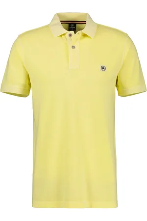 Lerros Poloshirt heren poloshirt in gewassen uitstraling