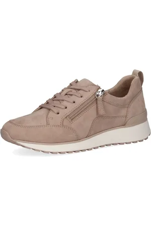 Caprice Sneakers met sleehak , vrijetijdsschoen, lage schoen, veterschoen in comfortwijdte g (= breed)