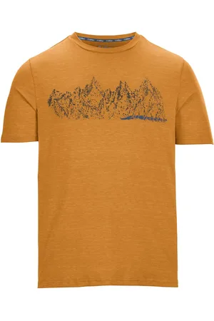 Killtec T-shirt Lilleo MN TSHRT C Sneldrogend heren T-shirt met bergprint en melange-look