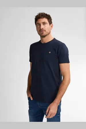 Petrol Industries Shirt met ronde hals met geborduurd logo