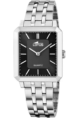 Lotus Kwartshorloge Square Horloge, dameshorloge, stalen band, analoog