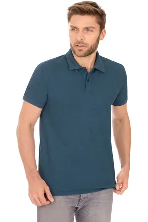 Trigema Poloshirt slim fit poloshirt van DELUXE-piqué (1-delig)