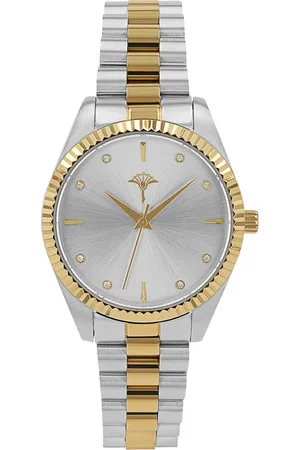 JOOP! Kwartshorloge Horloge, dameshorloge, stalen band, analoog, zirkonia (synth.)