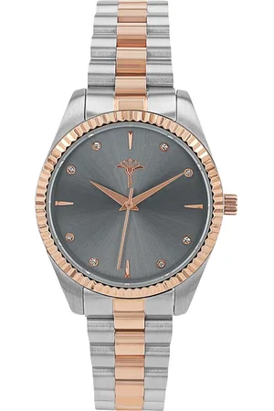 JOOP! Kwartshorloge Horloge, dameshorloge, stalen band, analoog, zirkonia (synth.)