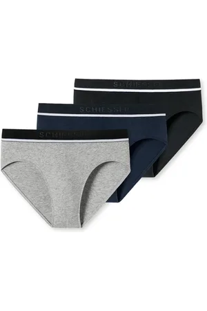 Schiesser Rio-slip "95/5" met sportieve logo-webgummiband met smalle witte aanzet (3 stuks)