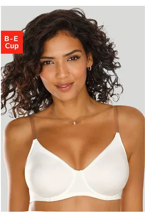 Nuance T-shirt-bh met beugels, zonder cups en met transparante bandjes, basic