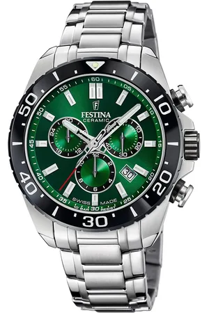Festina Chronograaf Keramiek collectie Horloge, quartz, herenhorloge, stopwatchfunctie, Swiss Made