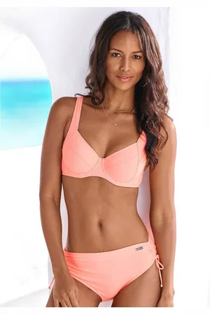 Lascana Beugelbikini met opzij aangerimpeld bikinibroekje