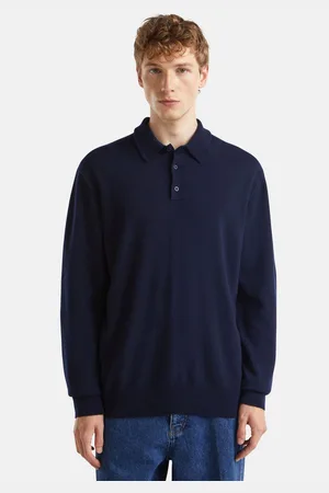 Benetton Poloshirt met lange mouwen