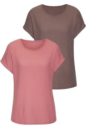 vivance collection Shirt met korte mouwen Van zachte piquékwaliteit (Set van 2)