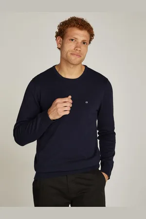 Calvin Klein Trui met ronde hals COTTON SILK BLEND CN SWEATER