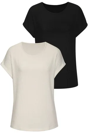 vivance collection Shirt met korte mouwen Van zachte piquékwaliteit (Set van 2)
