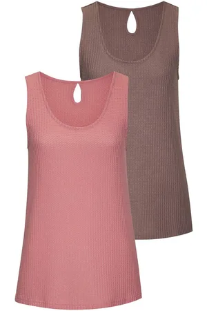 vivance collection Top Met druppelvormige uitsnijding op de rug (Set van 2)