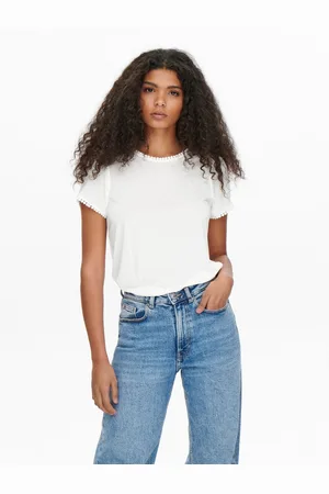 ONLY Shirt met korte mouwen ONLARIANA S/S TOP CS JRS