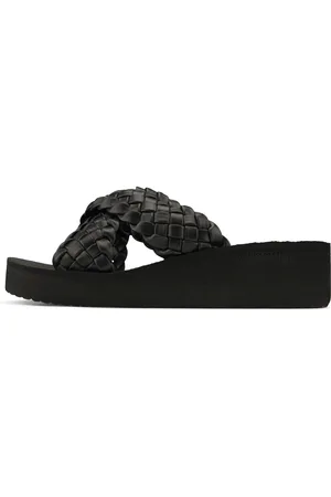 flip*flop Slippers Wedgy*cross plateau, zomerschoen, slippers met gevlochten bandage