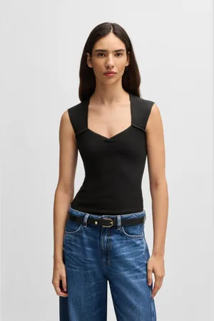 HUGO BOSS T-shirt C_Fobertino met boss logo-charme