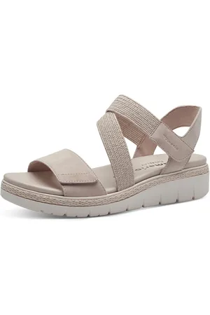 Tamaris Sleehaksandaaltjes , zomerschoen, sandaal, plateauhak, met klittenbandsluiting