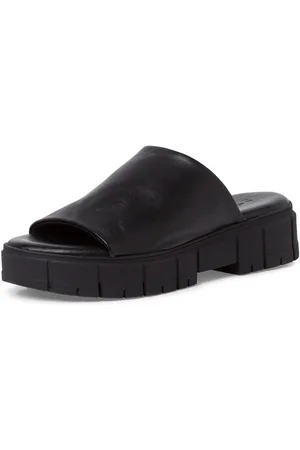 Tamaris Slippers , plateau, zomerschoen, pantoffels in monochrome look