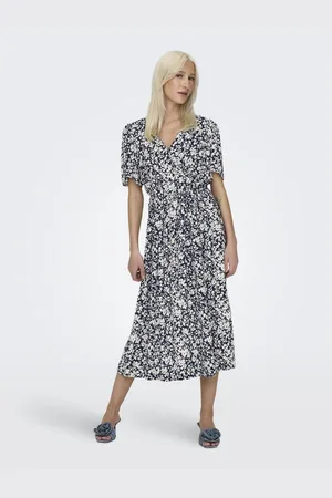 ONLY Zomerjurk ONLHALIA S/S MIDI DRESS WVN NOOS