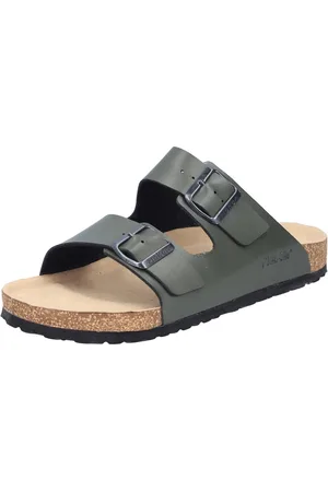 Rieker Slippers , zomerschoen, slippers, pantoffel, met twee klittenbandsluitingen