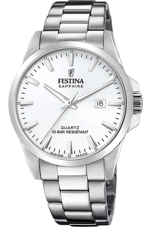 Festina Kwartshorloge Swiss Made Collection Horloge, herenhorloge, dameshorloge, Swiss Made, leren band, datum
