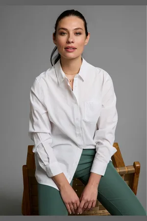 Laura Scott Lange blouse met borstzak