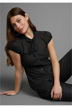 AJC Blouse met kraagstrik met een bindstrik