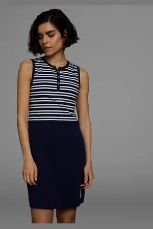 KangaROOS Zomerjurk van ribstof, mini-lengte
