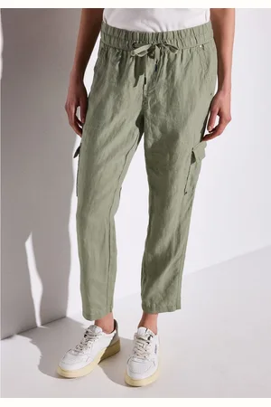 Street one Linnen broek Style Bonny in cargo-look