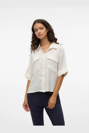 VERO MODA Blouse met korte mouwen VMFABIANA 3/4 SHIRT VMA NOOS