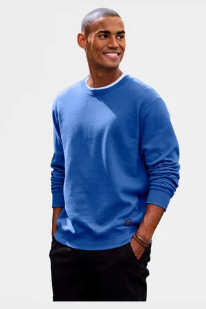john devin Sweatshirt Lange mouwen, sweatshirt met ronde hals, katoenmix