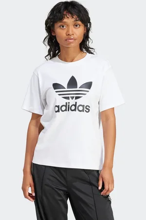 adidas T-shirt TREFOIL TEE Basic shirt met grote trefoil logoprint