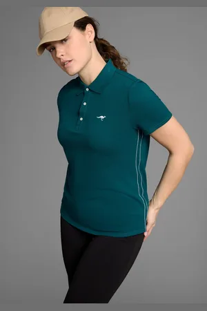 KangaROOS Poloshirt Korte mouwen, effen, polokraag, van katoen