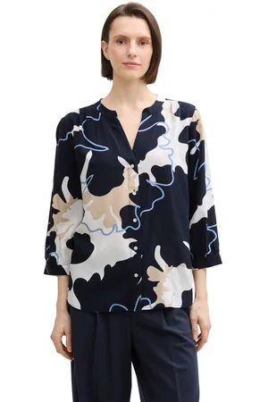 TOM TAILOR Klassieke blouse met print all-over