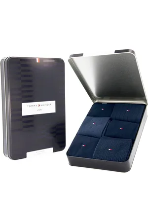 Tommy Hilfiger Sokken TH MEN SOCK 6P TIN GIFTBOX BIRDSEYE (box, 6 paar)