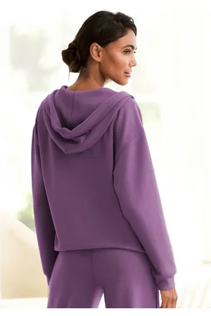 French Connection Hoodie met v-hals en brede kraag, loungewear
