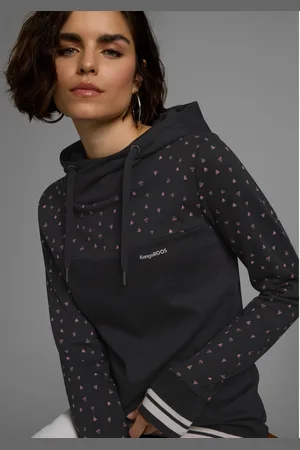 KangaROOS Hoodie Lange mouwen, figuurvolgende snit, van katoen, met capuchon