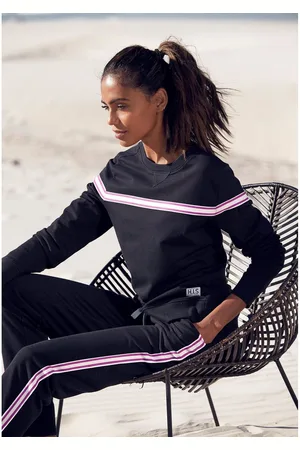 H.I.S Sweater met contrasterend tape, loungepak