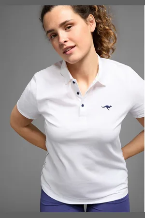 KangaROOS Poloshirt Korte mouwen, effen, polokraag, van katoen
