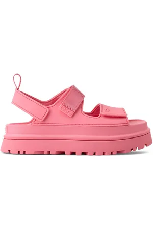 UGG Plateausandalen Goldenglow , zomerschoen, strandschoen, plateausandaal met klittenbandsluitingen