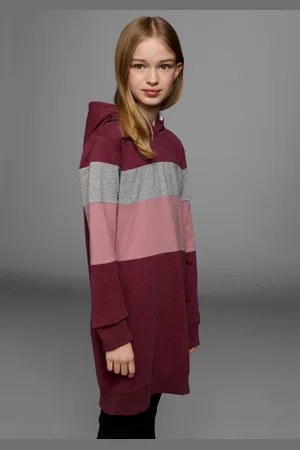 Kidsworld Sweatjurk lang, sportief streepdessin, van katoenmix, lange mouwen