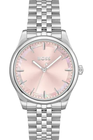 HUGO BOSS Kwartshorloge GRACEFUL Horloge, dameshorloge, stalen band, analoog