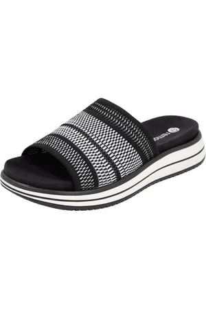 Remonte Slippers , sleehak, zomerschoen, slippers met praktische elastische rand