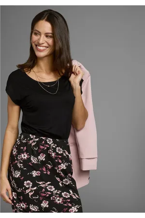 Laura Scott Jerseyjurk in 2in1-look met elastische tailleband - nieuwe collectie