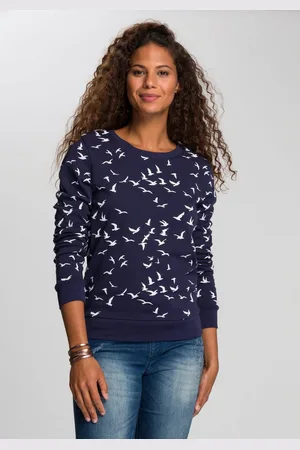 KangaROOS Sweatshirt Lange mouwen, figuurvolgende snit, bedrukt, ronde hals