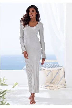French Connection Gebreide jurk met licht uitlopende mouwen, loungewear