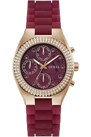 Guess Multifunctioneel horloge JELLY Quartzhorloge, horloge, damenuur, datum, 12/24-uurs weergave